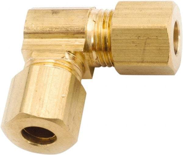 ANDERSON METALS - 1/4" OD, Lead Free Brass Union Elbow - 300 Max Working psi, Comp x Comp Ends - Benchmark Tooling