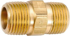ANDERSON METALS - 1-11 Male Thread, Lead Free Brass Industrial Pipe Hex Nipple - MNPT, 1,000 psi - Benchmark Tooling