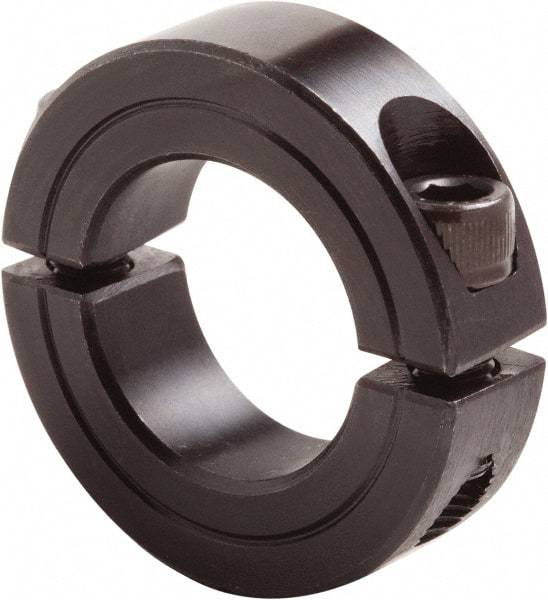 Climax Metal Products - 5-1/4" Bore, Steel, Two Piece Clamp Collar - 6-3/4" Outside Diam, 7/8" Wide - Benchmark Tooling