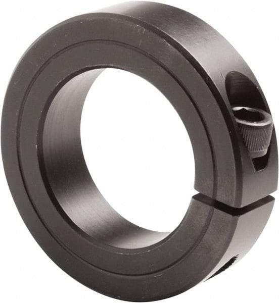 Climax Metal Products - 3-3/16" Bore, Steel, One Piece Clamp Collar - 4-1/2" Outside Diam, 7/8" Wide - Benchmark Tooling