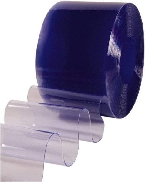Clearway Door - Clear Standard Bulk Strip Roll Dock Curtain Strips - 12" Wide x 150' Long x 1/8" Thick - Benchmark Tooling