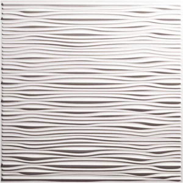 Genesis - Pack of 12 Drifts 23-3/4" x 23-3/4" x 0.11" Vinyl Ceiling Tiles - Benchmark Tooling