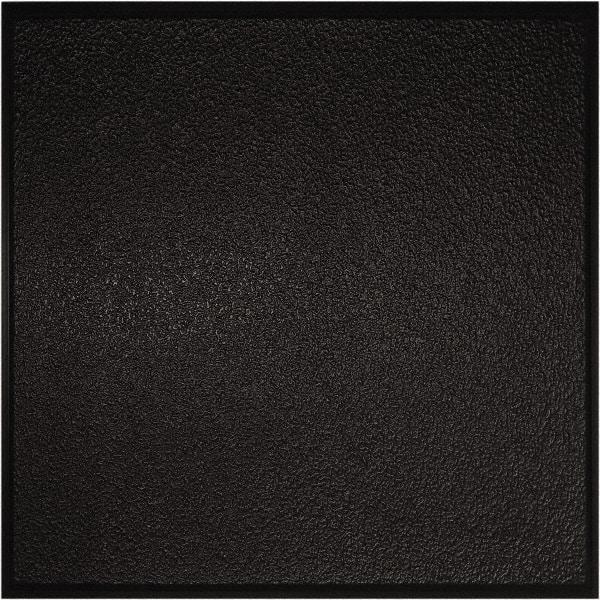 Genesis - 23-3/4" Long x 23-3/4" Wide x 0.11" Thick, Vinyl Ceiling Tile - ASTM E-84 Specification, Black - Benchmark Tooling
