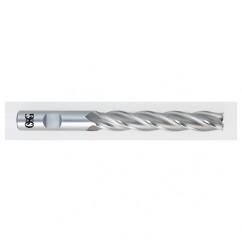 1-1/2 Dia. x 10-1/2 Overall Length 6-Flute Square End HSS-CO SE End Mill-Round Shank-Non-Center Cutting-Uncoated - Benchmark Tooling