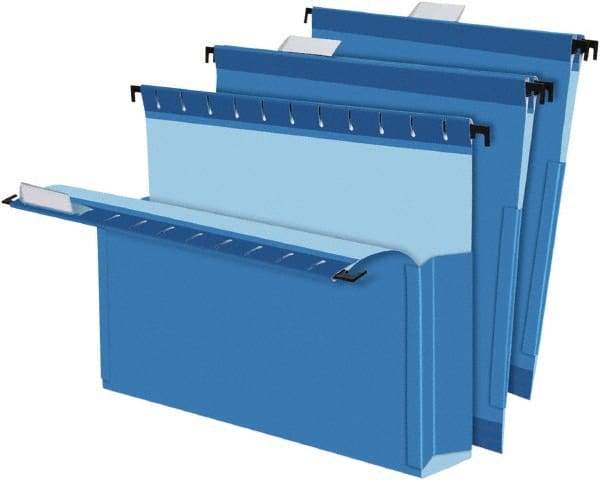 Pendaflex - 8-1/2 x 11", Letter Size, Blue, Hanging File Folder - 1/5 Tab Cut Location - Benchmark Tooling