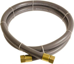 Continental ContiTech - 3/4" ID x 1.11" OD 10' Long Multipurpose Air Hose - FNPT x FNPT Ends, 250 Working psi, -10 to 158°F, 3/4" Fitting, Gray - Benchmark Tooling
