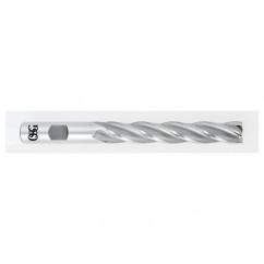 1 Dia. x 8-1/2 Overall Length 6-Flute Square End HSS-CO SE End Mill-Round Shank-Center Cutting-TiCN - Benchmark Tooling