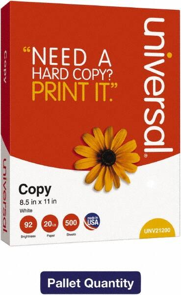 UNIVERSAL - 8-1/2" x 11" White Copy Paper - Use with Laser Printers, Inkjet Printers, Copiers - Benchmark Tooling
