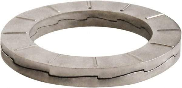 DISC-LOCK - 7/8", 1.47" OD, Uncoated, Stainless Steel Wedge Lock Washer - Grade 316L, 0.878 to 0.888" ID - Benchmark Tooling
