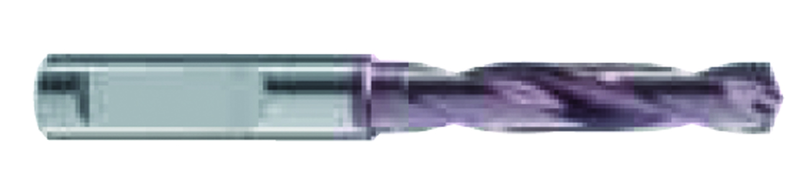 17mm Dia. - Carbide HP 3XD Drill-140° Point-Coolant-Firex-Notch Shank - Benchmark Tooling