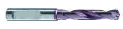 6.5mm Dia. - Carbide HP 3XD Drill-140° Point-Coolant-Firex-Notch Shank - Benchmark Tooling