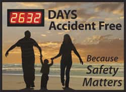 NMC - Scoreboards Scoreboard Type: Digital Scoreboard Legend: ___ Days Accident Free Because Safety Matters - Benchmark Tooling
