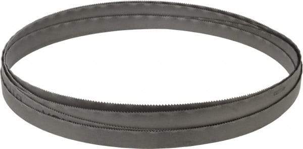 Lenox - 14 to 18 TPI, 10' 10-1/2" Long x 1/2" Wide x 0.025" Thick, Welded Band Saw Blade - Bi-Metal, Toothed Edge, Wavy Tooth Set, Flexible Back, Contour Cutting - Benchmark Tooling