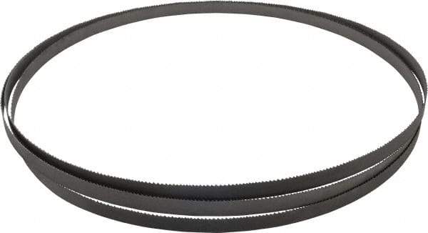 Lenox - 10 to 14 TPI, 10' Long x 1/2" Wide x 0.025" Thick, Welded Band Saw Blade - Bi-Metal, Toothed Edge, Modified Raker Tooth Set, Flexible Back, Contour Cutting - Benchmark Tooling