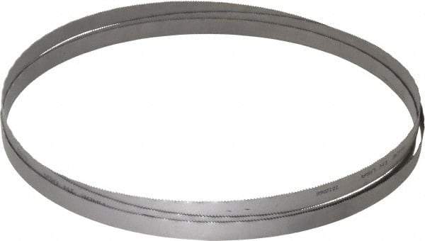 Lenox - 14 to 18 TPI, 7' 9-1/2" Long x 1/2" Wide x 0.025" Thick, Welded Band Saw Blade - Bi-Metal, Toothed Edge, Wavy Tooth Set, Flexible Back, Contour Cutting - Benchmark Tooling