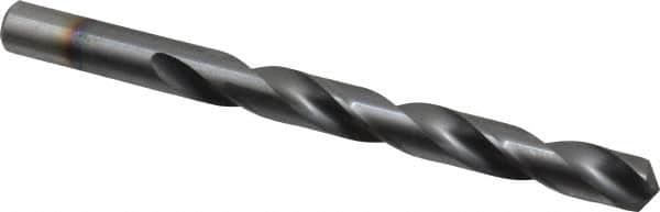 Chicago-Latrobe - 29/64" 135° High Speed Steel Jobber Drill - TiCN Finish, Right Hand Cut, Spiral Flute, Straight Shank, 5-5/8" OAL, Split Point - Benchmark Tooling