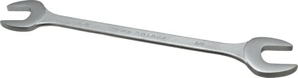 Proto - 13/16" x 7/8" Standard Extra Thin Open End Wrench - 10" OAL, Double End, Satin Finish, 15° Head Angle - Benchmark Tooling