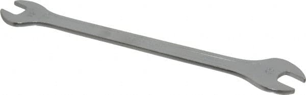Facom - 12mm x 13mm Standard Extra Thin Open End Wrench - 8-17/64" OAL, Double End, Satin Finish, 15° Head Angle - Benchmark Tooling