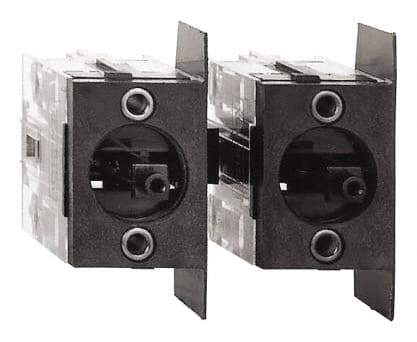 Schneider Electric - 2NO, 3 Amp, Electrical Switch Contact Block - 240 VAC, Screw Terminal, For Use with XACB, XACM - Benchmark Tooling