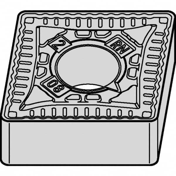 Kennametal - CNMG544 RN Grade KCPK05 Carbide Turning Insert - Al2O3 Finish, 80° Diamond, 5/8" Inscr Circle, 1/4" Thick, 1/16" Corner Radius - Benchmark Tooling