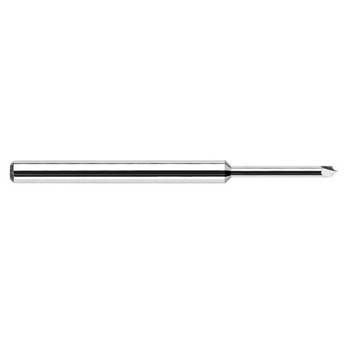 Corner Rounding End Mills - 0.0050″ Radius × 0.0200″ Pilot Diameter × 1.1250″ (1-1/8″) Neck Length Carbide 5° Flare Corner Rounding End Mills, 2 Flutes - Exact Industrial Supply