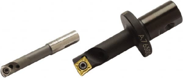 Seco - 8mm Min Bore Diam, 16mm Shank Diam, Indexable Boring Bar - 37.01mm Max Bore Depth, WB.. 0301.. Insert, Screw Holding Method - Benchmark Tooling