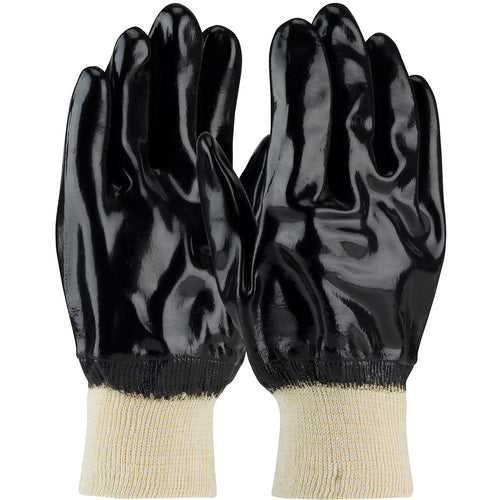 57-8615 Coated Supported Gloves - ChemGrip - Supported Neoprene - Jersey Lined - Black - Smooth - KW - Exact Industrial Supply
