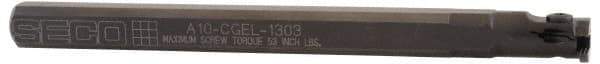 Seco - A..-CGHR, Left Hand, Indexable Grooving Tool Holder - LC..1303.. Insert Compatibility, 10" OAL, Through Coolant - Benchmark Tooling