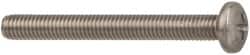 Made in USA - #10-32 UNF, 2" Length Under Head Phillips Drive Machine Screw - Pan Head, Grade 18-8 Stainless Steel, Black Oxide Finish, Without Washer - Benchmark Tooling