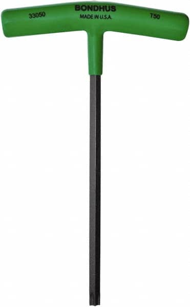 Bondhus - T50 Torx Key - T-Handle Cushion Grip, 212mm OAL - Benchmark Tooling
