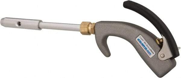 Guardair - 120 Max psi Venturi Nozzle Thumb Lever Blow Gun - 1/4 NPT, 6" Tube Length, Aluminum - Benchmark Tooling
