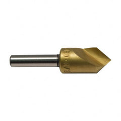 M.A. Ford - 1/2" Head Diam, 1/4" Shank Diam, 1 Flute 60° High Speed Steel Countersink - Benchmark Tooling