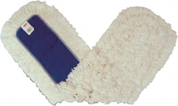 Rubbermaid - 36" Long x 5" Wide Cotton Dust Mop Head - Envelope Connection, White, Cut-End Head, Launderable - Benchmark Tooling