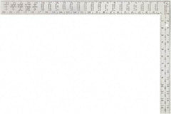 Irwin - 24" Blade Length, 16" Base Length Aluminum Square - Benchmark Tooling