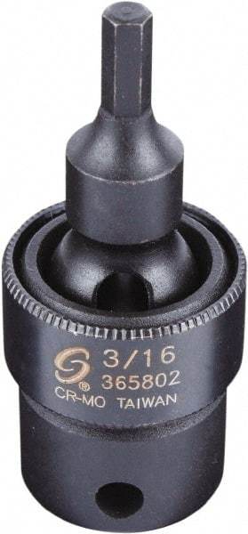 Sunex Tools - 3/8" Drive, 3/16" Impact Hex Bit Socket - Benchmark Tooling