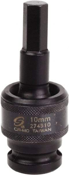 Sunex Tools - 1/2" Drive, 10mm Impact Hex Bit Socket - Benchmark Tooling