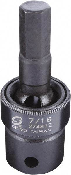 Sunex Tools - 1/2" Drive, 7/16" Impact Hex Bit Socket - Benchmark Tooling