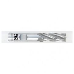 24.0mm Dia. x 4-1/2 Overall Length 4-Flute Square End HSS-CO SE End Mill-Round Shank-Non-Center Cutting-Uncoated - Benchmark Tooling