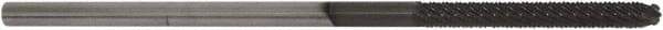Controx - 6.35mm Cutting Diam x 2" Length of Cut, 8 Flute, Upcut Spiral Router Bit - Proprietary Coated, Right Hand Cut, Solid Carbide, 6" OAL x 1/4" Shank Diam, Ball Nose - Benchmark Tooling