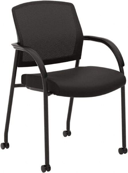 Hon - 34-1/2" High Guest Chair - 23" Wide x 24-3/4" Deep, Fabric Mesh Seat, Black - Benchmark Tooling