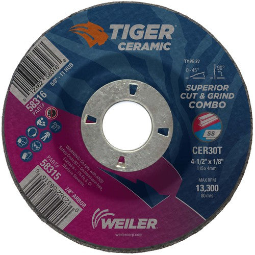 4-1/2X1/8 TIGER CERAMIC TYPE - Benchmark Tooling