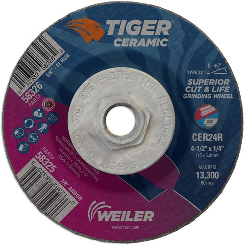 4-1/2X1/4 TIGER CERAMIC TYPE - Benchmark Tooling