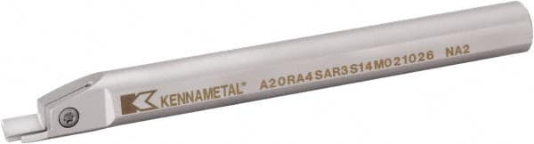 Kennametal - A4SS, Internal, Right Hand, 12mm Max Depth of Cut, 2mm Min Groove Width, Indexable Grooving Tool Holder - A4G0200M2SP02B Insert Compatibility, 20mm Shank Width, 201.45mm OAL, Through Coolant - Benchmark Tooling