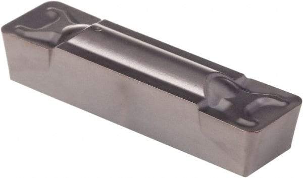 Kennametal - 0805G GMN Grade KCU25, 8.05mm Cutting Width Carbide Grooving Insert - 6.4mm Max Depth of Cut, Neutral, 1.19mm Corner Radius, AlTiN Finish - Benchmark Tooling