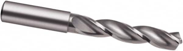 Guhring - 18.5mm 130° Solid Carbide Jobber Drill - Bright Finish, Right Hand Cut, Spiral Flute, 153mm OAL, Special Type Point - Benchmark Tooling