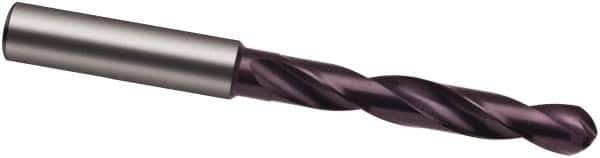 Guhring - 10.9mm Solid Carbide Jobber Drill - FIREX Finish, Right Hand Cut, Spiral Flute, 118mm OAL, Special Type Point - Benchmark Tooling