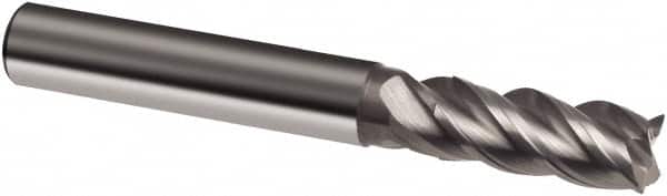 Guhring - 16mm, 32mm LOC, 16mm Shank Diam, 92mm OAL, 4 Flute, Solid Carbide Square End Mill - Single End, Uncoated, Spiral Flute, 40/42° Helix, Centercutting, Right Hand Cut, Right Hand Flute, Series 3202 - Benchmark Tooling