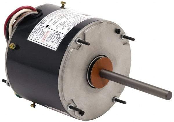 US Motors - 1/3 hp, TEAO Enclosure, Auto Thermal Protection, 825 RPM, 208-230 Volt, 60 Hz, Single Phase Permanent Split Capacitor (PSC) Motor - Size 48Y Frame, Stud Mount, 2 Speed, Ball Bearings, 1.9/1.2 Full Load Amps, B Class Insulation, Reversible - Benchmark Tooling
