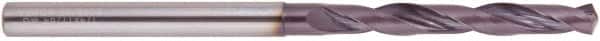National Twist Drill - 17.5mm 140° Solid Carbide Jobber Drill - AlTiN Finish, Right Hand Cut, Spiral Flute, Straight Shank, 143mm OAL - Benchmark Tooling