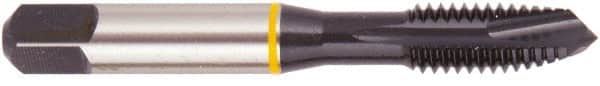Regal Cutting Tools - 1/4-20 UNC, 2 Flute, Oxide Finish, Vanadium High Speed Steel Spiral Point Tap - Plug Chamfer, Right Hand Thread, 2-1/2" OAL, 5/8" Thread Length, 0.255" Shank Diam, 2B Class of Fit, Series Triple Crown - Exact Industrial Supply